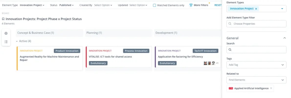 anban Board with projects filtered related to Applied Artificial Intelligence