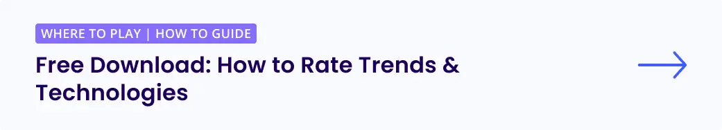 How to Rate Trends & Technologies - Guide
