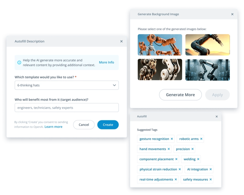 AI-driven ideation features in ITONICS