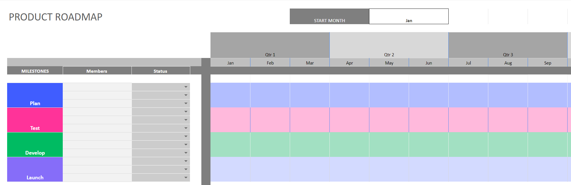 Product Roadmap Template