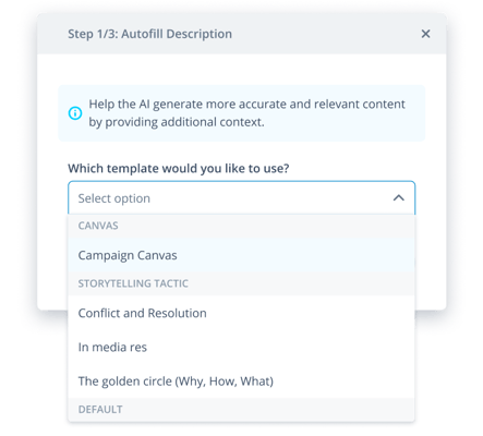 Automated idea description with GenAI